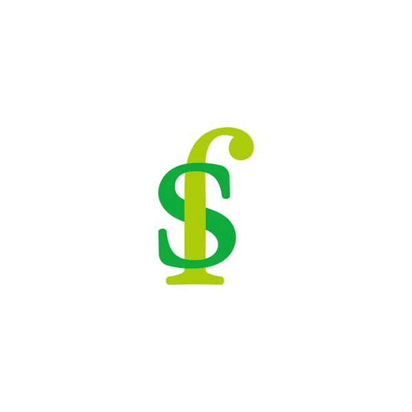 Letter Geld Dollar Groen Logo Vector — Stockvector