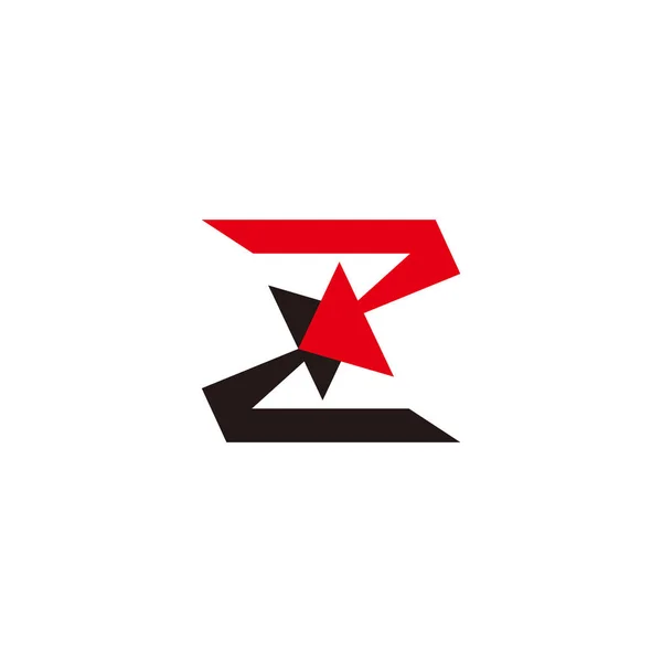 Буква Цветастый Вектор Логотипа Стрелки Движения — стоковый вектор