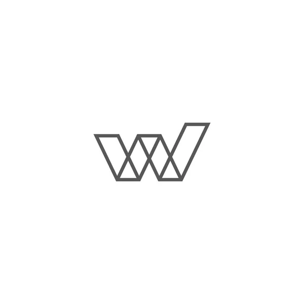 Abstrakcyjna Litera Drut Budowa Linii Wektor Logo — Wektor stockowy