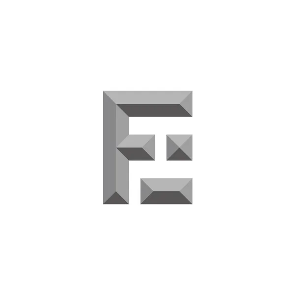Letter Gradient Shadow Logo Vector — Stock Vector