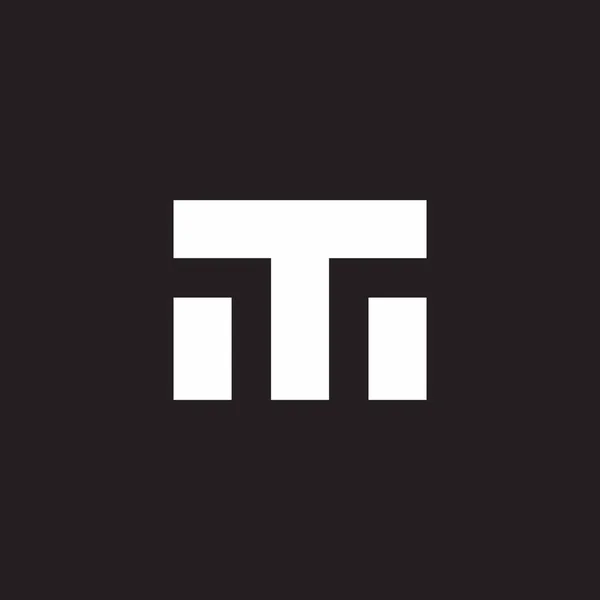 字母Tm简单几何基本形状标识向量 — 图库矢量图片