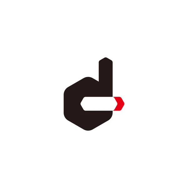 Mouvement Flèches Simple Vecteur Logo Minuscule — Image vectorielle