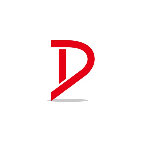 Lettre Simple Ligne Symbole Logo Vecteur — Image vectorielle