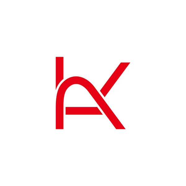 Вектор Логотипа Буквы Простой Геометрической Линии — стоковый вектор