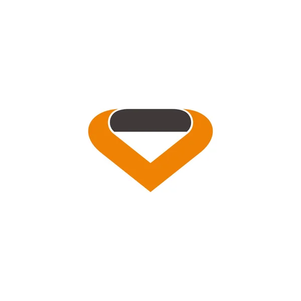 Простий Абстрактний Геометричний Комір Шиї Символ Моди Логотип Вектор — стоковий вектор