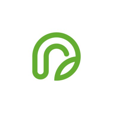 letter dr doctor green leaf herbs symbol logo vector 