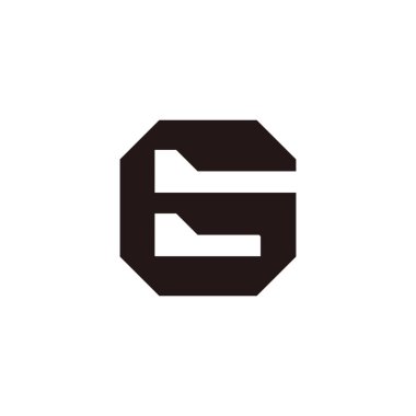 g harfi belge dizini basit geometrik logo vektörü