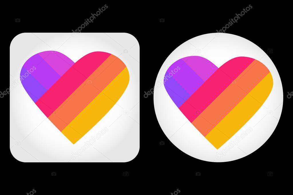 Logo. Likee or Like Video is a global short video creation and sharing platform. Famous video making app. Social media