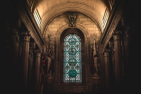 EDINBURGH, SCOTLAND DECEMBER 15, 2018: Interior of Scottish National War Memorial, made by some of Scotland finest artists and craftspeople to those who died in both world wars. — Stock Photo, Image