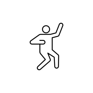 Tate shuto, karate çizgisi ikonu. İşaretler ve semboller beyaz arkaplanda ağ, logo, mobil uygulama, UI, UX için kullanılabilir