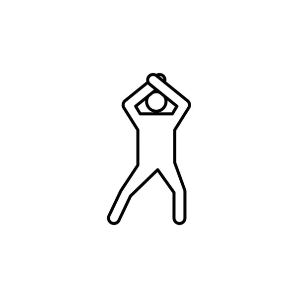 Choko Zuki Karatelinje Ikonen Tecken Och Symboler Kan Användas För — Stock vektor