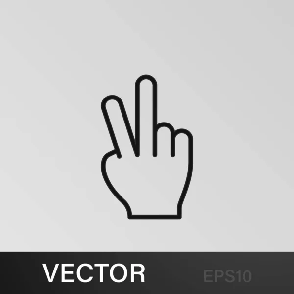 Χέρια Δάχτυλα Ειρήνη Δύο Εικονίδια Μπορεί Χρησιμοποιηθεί Για Web Logo — Διανυσματικό Αρχείο
