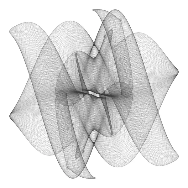 Vector de superficie de marco de alambre — Archivo Imágenes Vectoriales