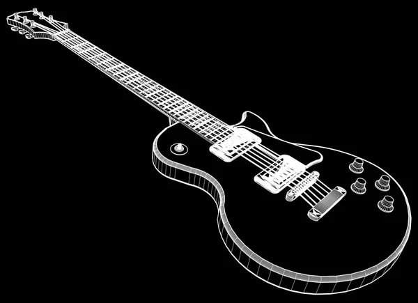 Elektro Gitar vektörü — Stok Vektör