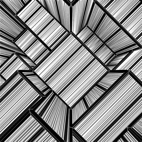Urban City Of Skyscrapers Abstrak Stripes Vector - Stok Vektor