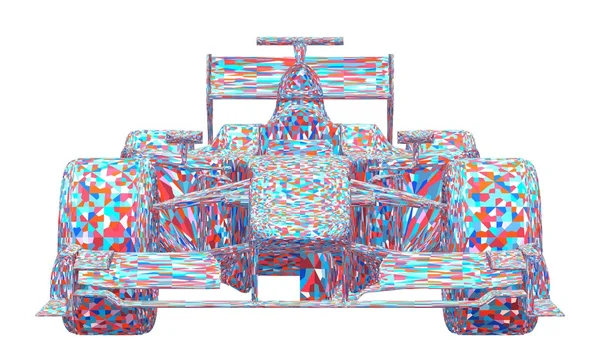 Race auto kleurrijke vector — Stockvector