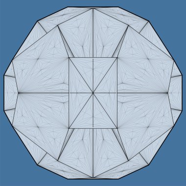 Origami yapısı vektör