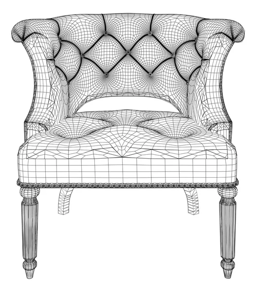 Fauteuil Antique vecteur — Image vectorielle