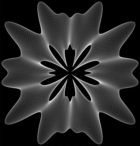 Vector de fondo de líneas de alambre curvadas abstractas — Archivo Imágenes Vectoriales