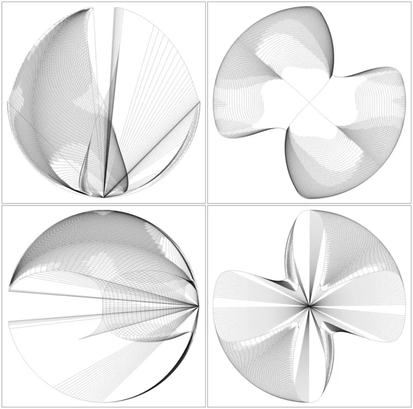 Вектор форми геометричного дроту — стоковий вектор