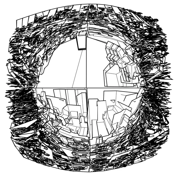 Vector de estructura de construcción abstracta — Archivo Imágenes Vectoriales