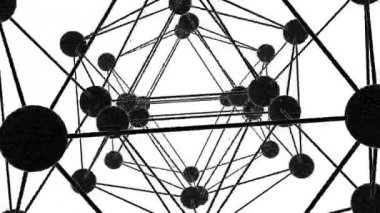 İcosahedron Dna molekül yapısı dize animasyon döndürme
