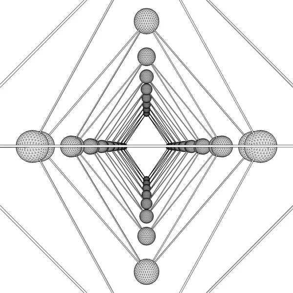 Structure moléculaire de l'ADN vecteur — Image vectorielle