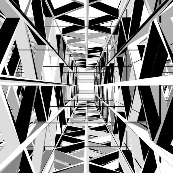 Structure de construction abstraite vecteur — Image vectorielle