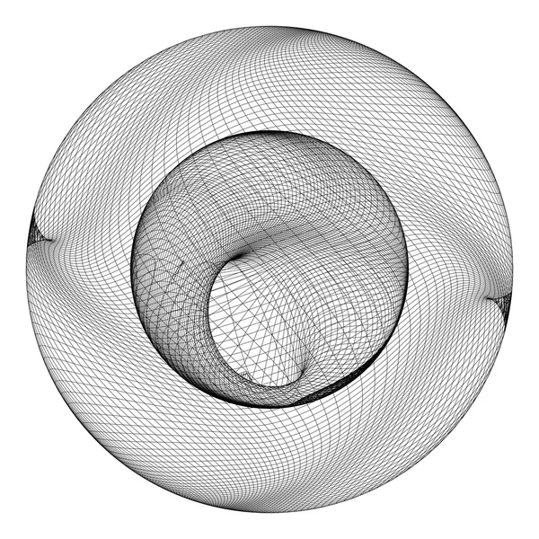 기하학적 인 와이어 프레임 모양 벡터 — 스톡 벡터