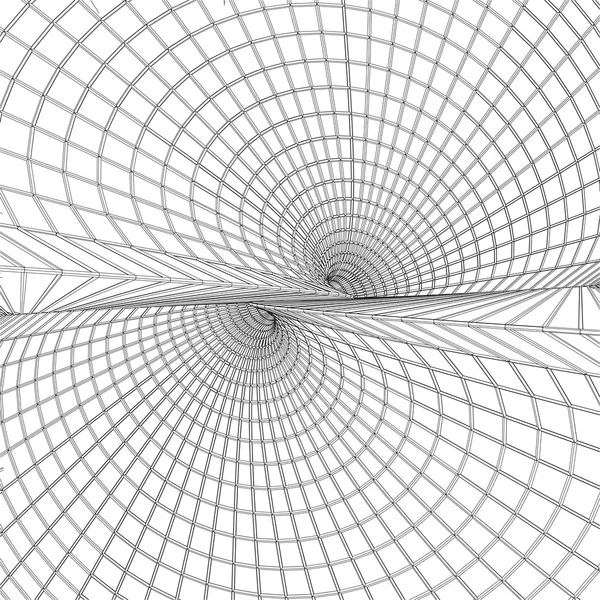 Abstrakte Ecke wiederkehrender Tunnelstrukturvektor — Stockvektor