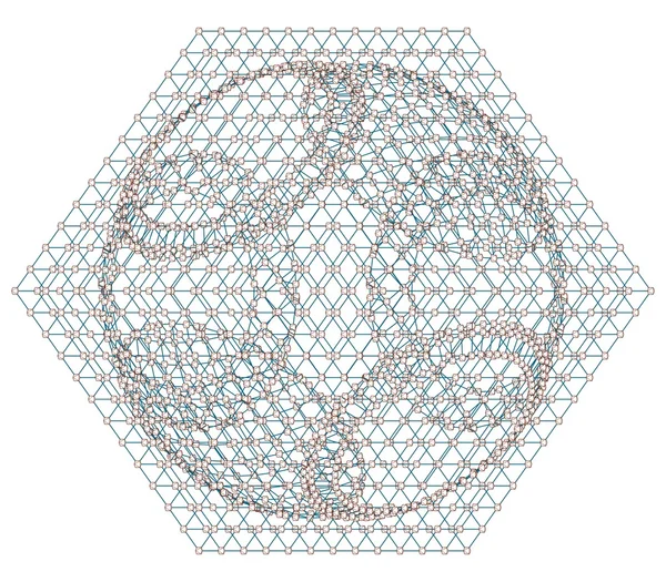 Netwerk Concept op witte achtergrond Vector — Stockvector