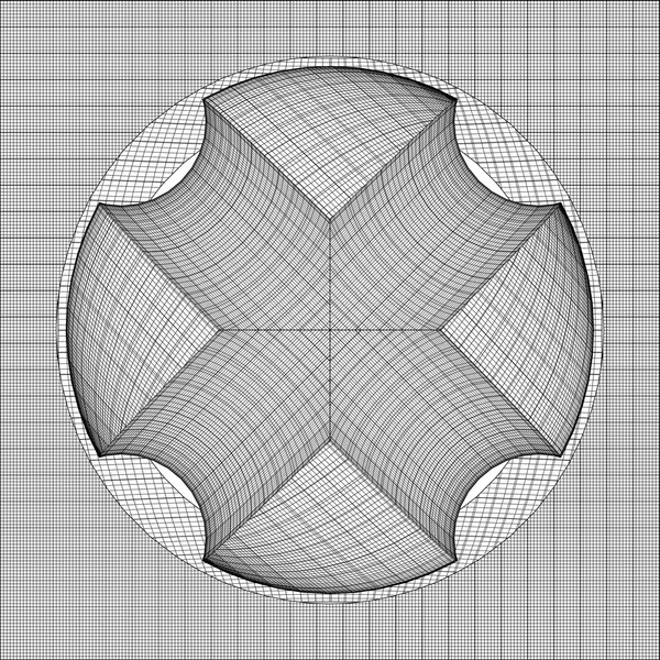 Vector de superficie Wireframe — Archivo Imágenes Vectoriales