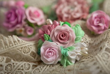romantik tarzı: moda çiçek gül kolye (j stüdyo çekim