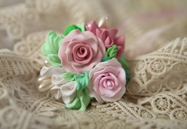 romantik tarzı: moda çiçek gül kolye (j stüdyo çekim