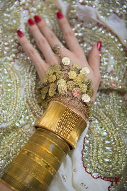 Gelin oryantal takı ve Aksesuar: el ile Hint