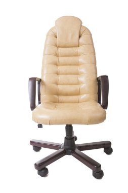 New Leather Office Boss Chair (armchair).  clipart