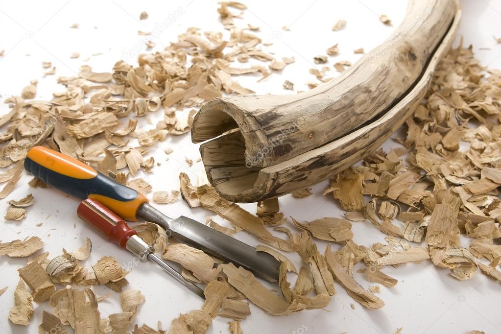 Didgeridoo Making closeup Stock Photo by ©Kalcutta 75104607