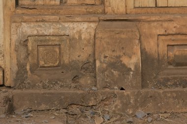 Eski evin Grunge duvarı. Desenli arkaplan