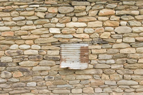 Gammal tegelvägg: konsistens av vintage tegel - sten tegel — Stockfoto