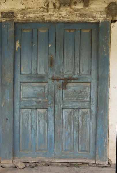 The Old Door with Cracked Paint, Background — Stock Photo, Image