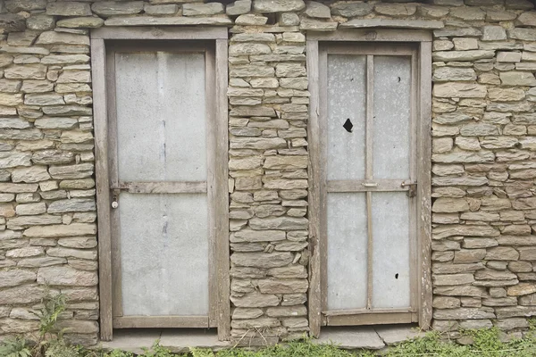 La vieja puerta de madera, fondo —  Fotos de Stock