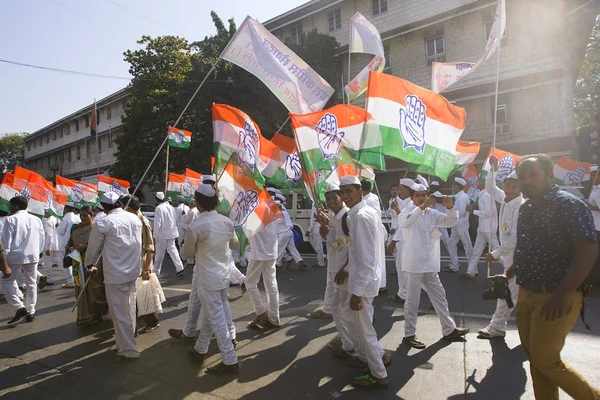 MUMBAI, INDIA - may 2015: Rally in Support of the Indian Nationa — Stock Photo, Image