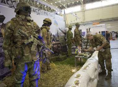 Kiev, Ukrayna Eyl 24, 2015: ekipman. XII Uluslararası özel