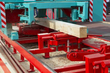 Woodworking the Machine Tool, Wood factory. Wood Shavings, plank