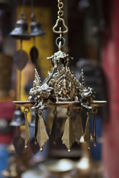 Tempel Bells in Kathmandu, Nepal — Stockfoto