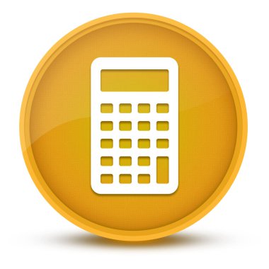 Hesaplayıcı lüks parlak sarı yuvarlak düğmeli soyut çizim