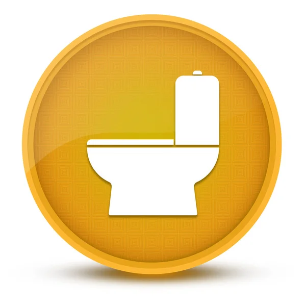 Toilette Lussuoso Giallo Lucido Rotondo Pulsante Astratto Illustrazione — Foto Stock