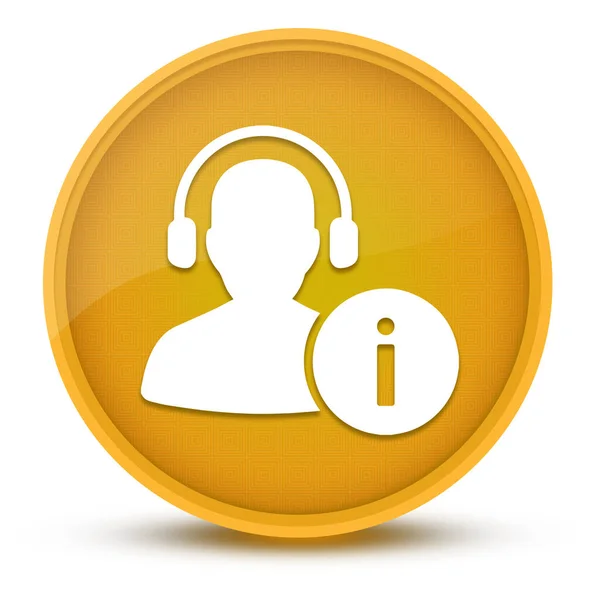 Help Desk Luxurious Glossy Yellow Button Abstract Illustration — Stock Photo, Image