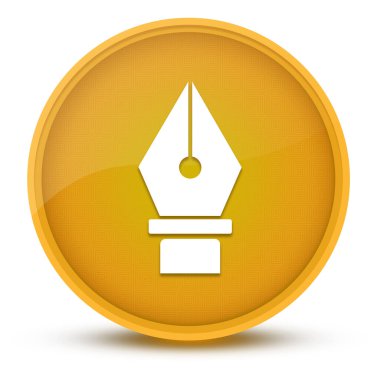 Kalem lüks parlak sarı yuvarlak düğme soyut çizim