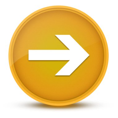 Sonraki ok parlak sarı yuvarlak düğmeli soyut çizim